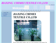Tablet Screenshot of chimeitextile.com